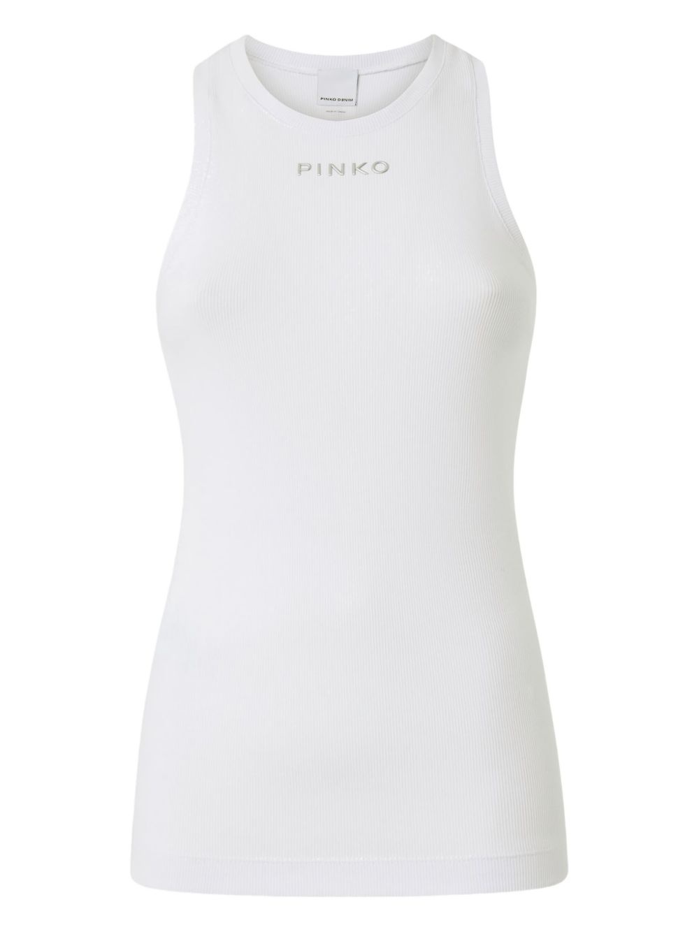 ribbed crew-neck top - 1