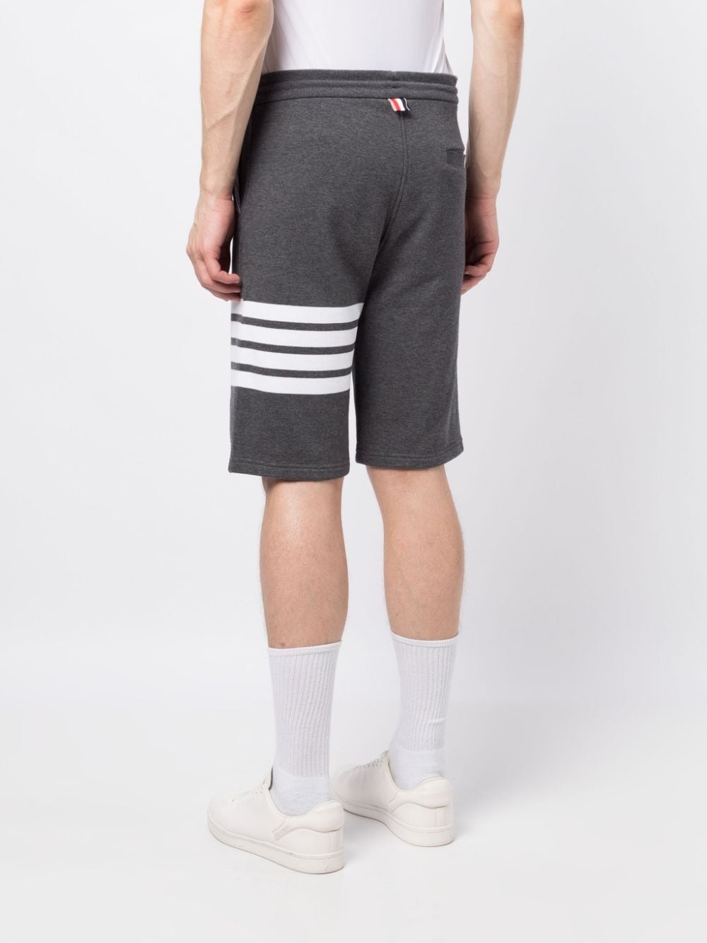 4-Bar cotton track shorts - 4