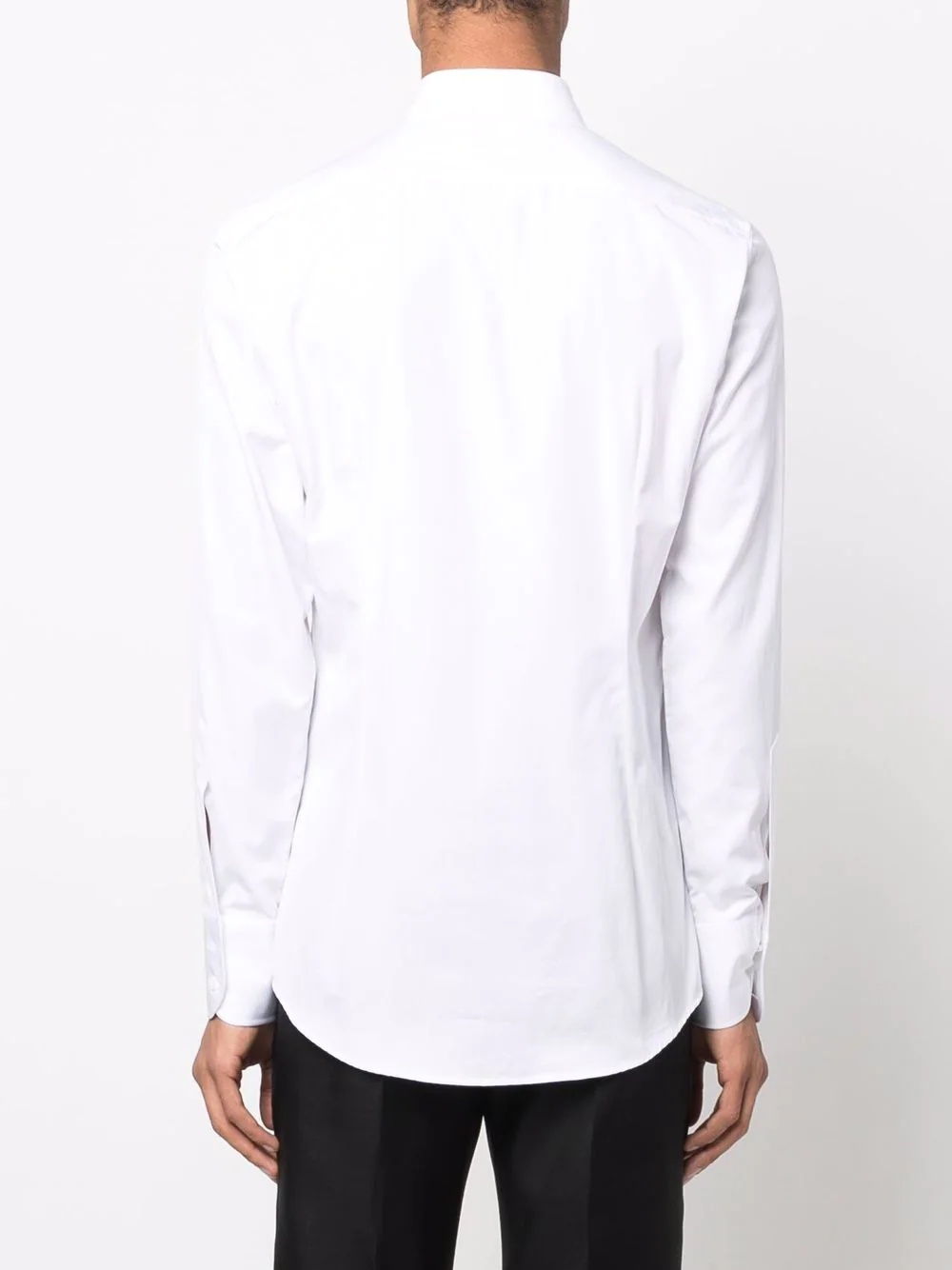 pin-collar cotton shirt - 4