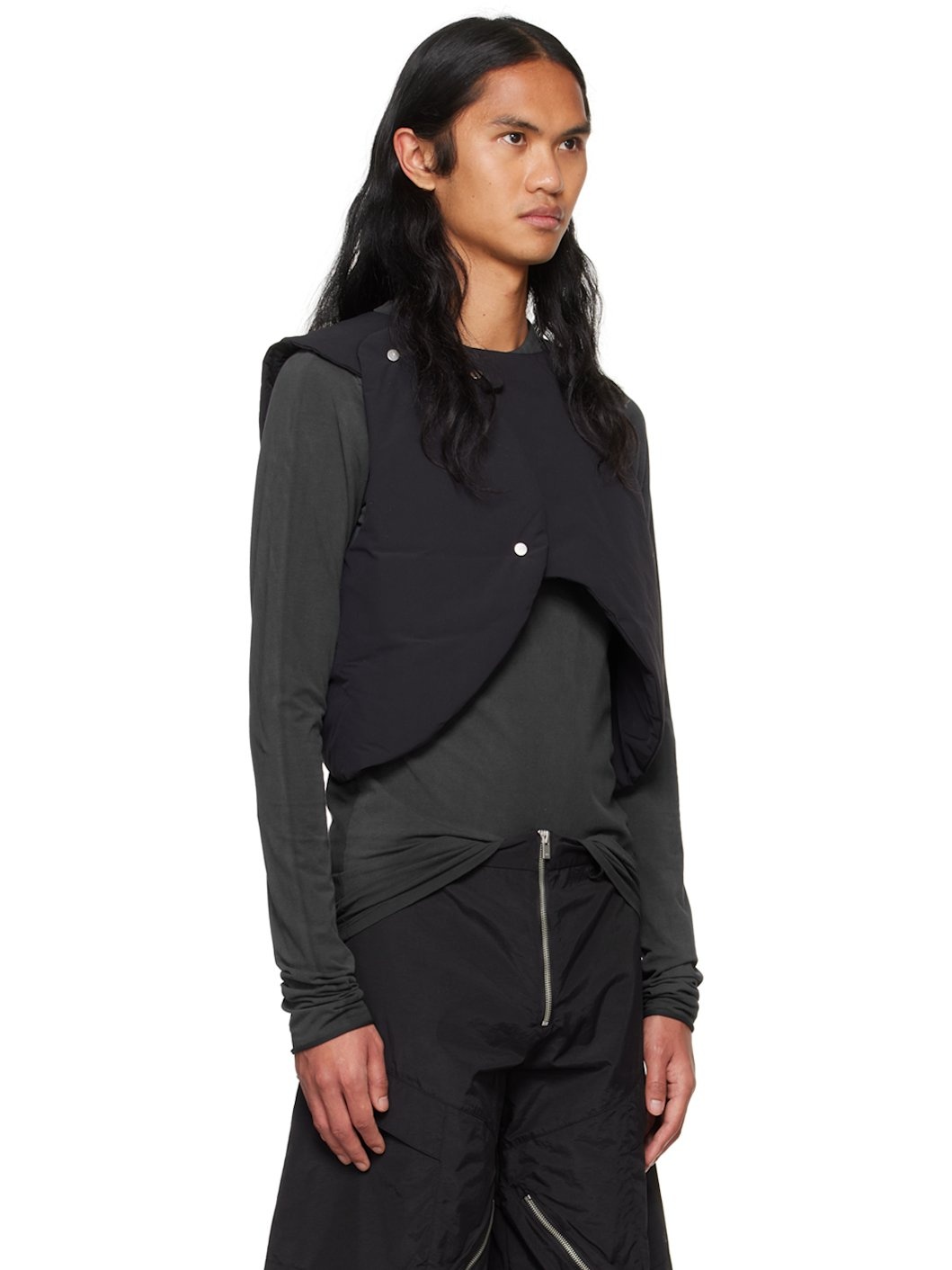 Black Defensio Tailored Vest - 2