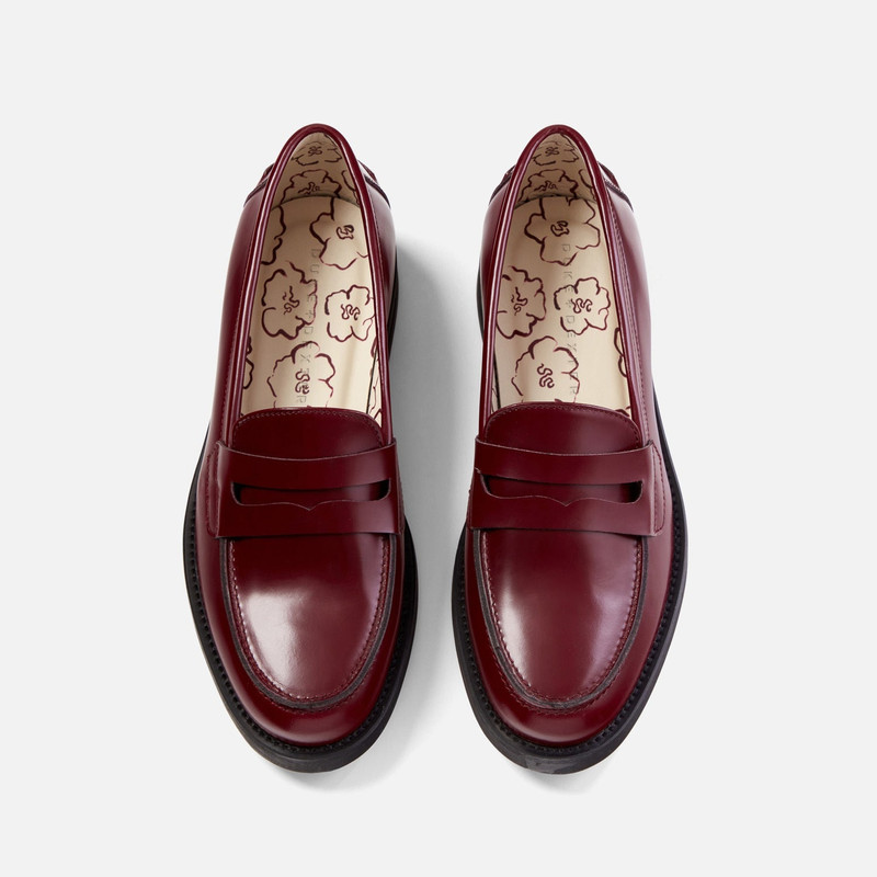 Wilde Burgundy Penny Loafer - Women's 4