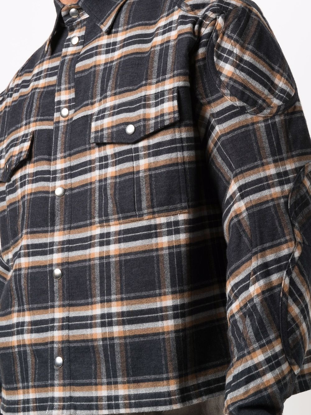 check pattern flannel shirt - 5