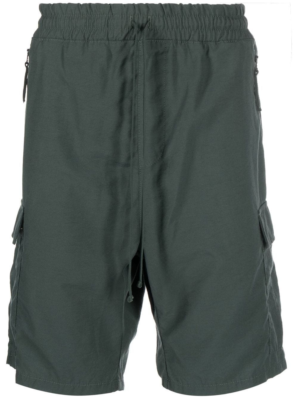 drawstring cargo shorts - 1