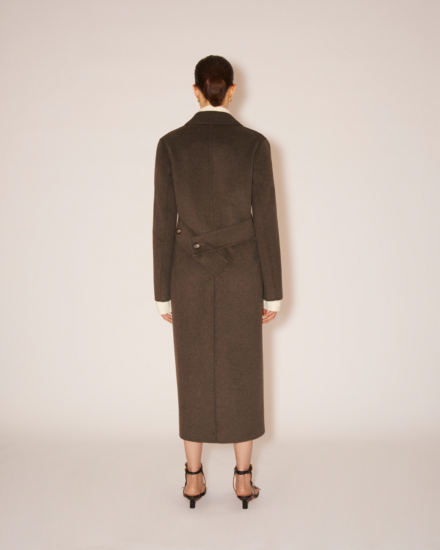 ILYS - Double wool flared coat - Grey - 4