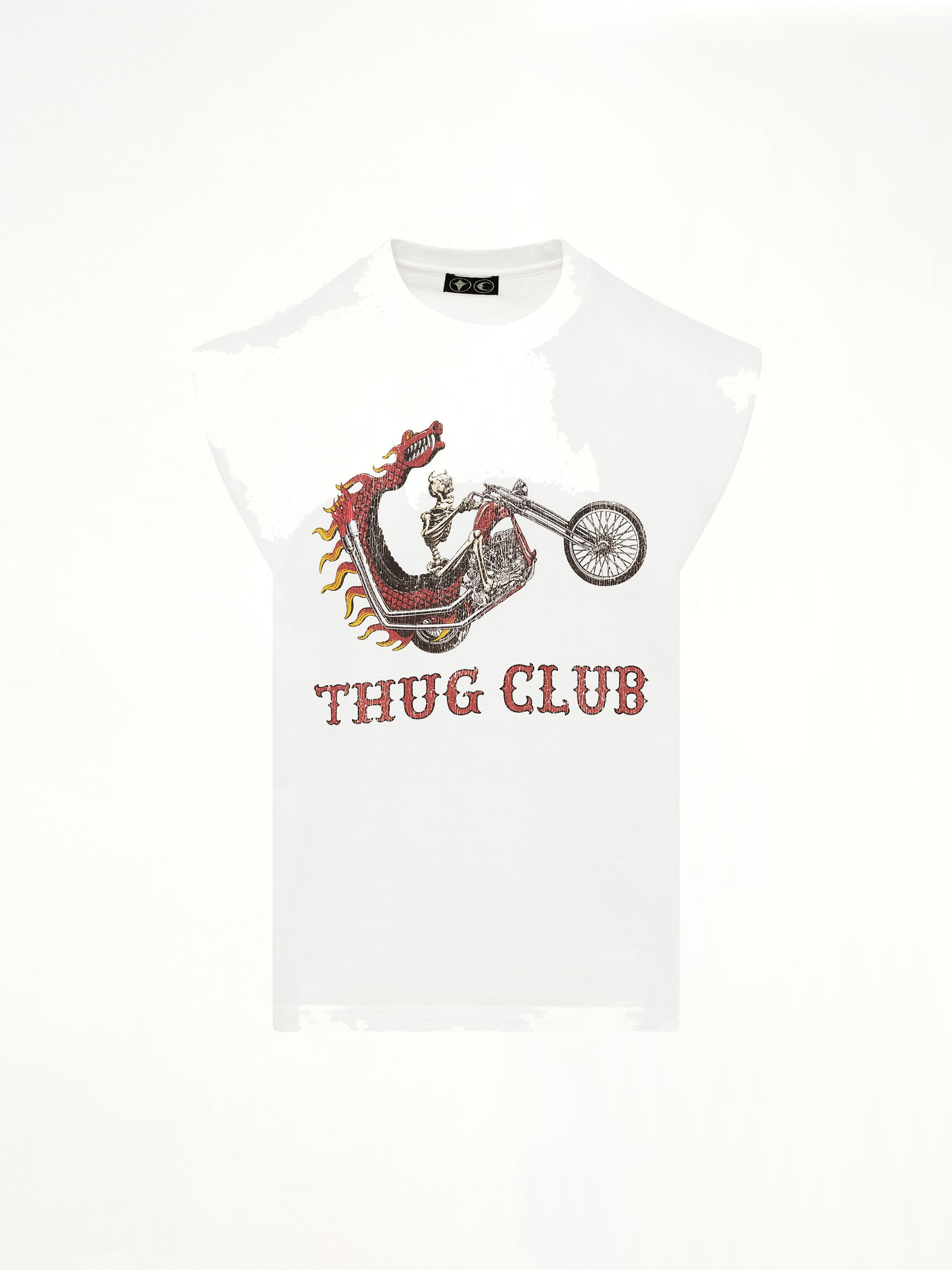Dragon Chopper Sleeveless in White - 2