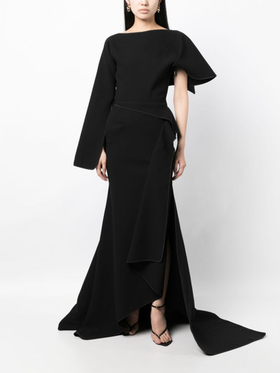 MATICEVSKI asymmetric draped gown outlook