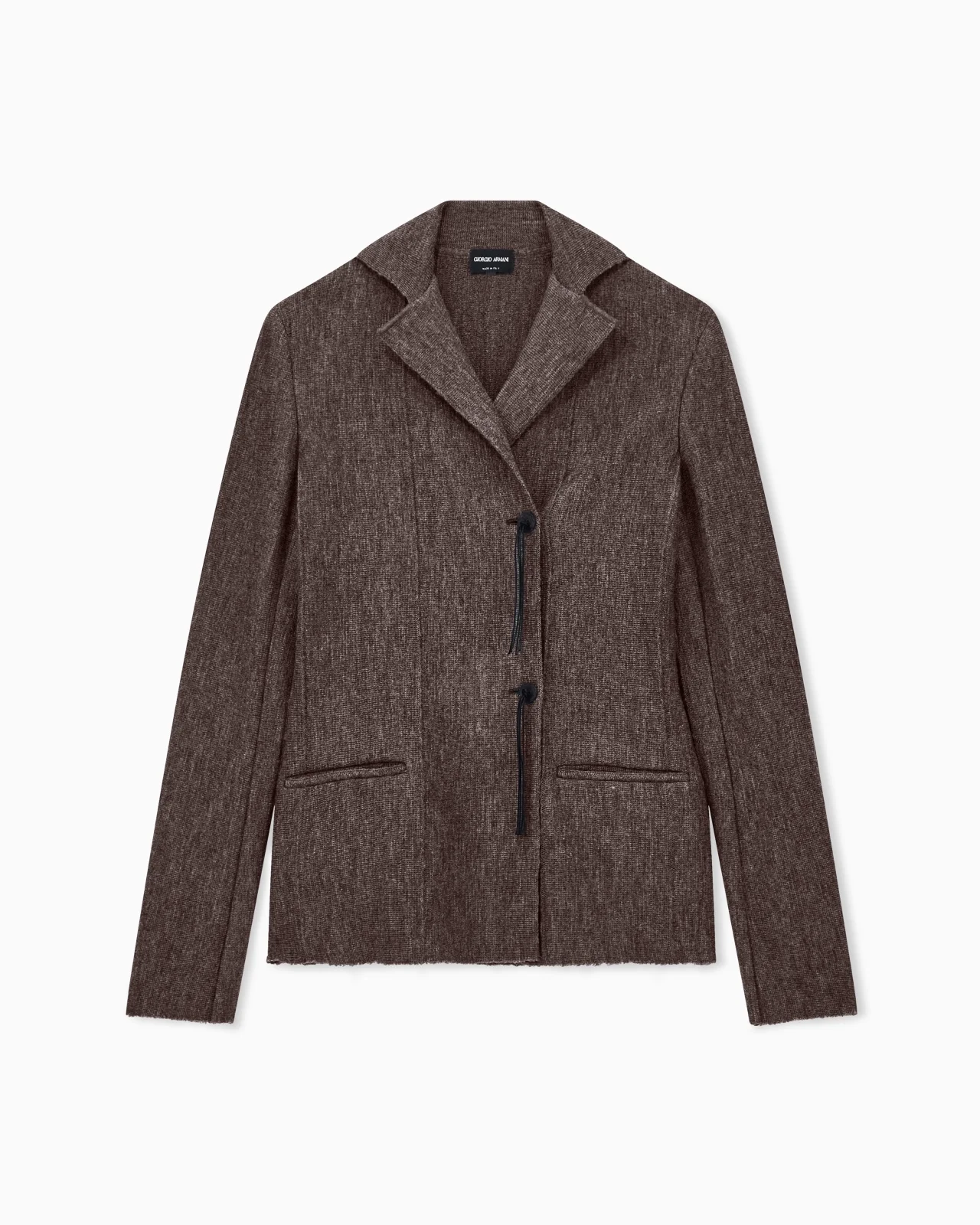 SINGLE-BREASTED BLAZER NEW NORMAL IN VIRGIN WOOL JERSEY - 1