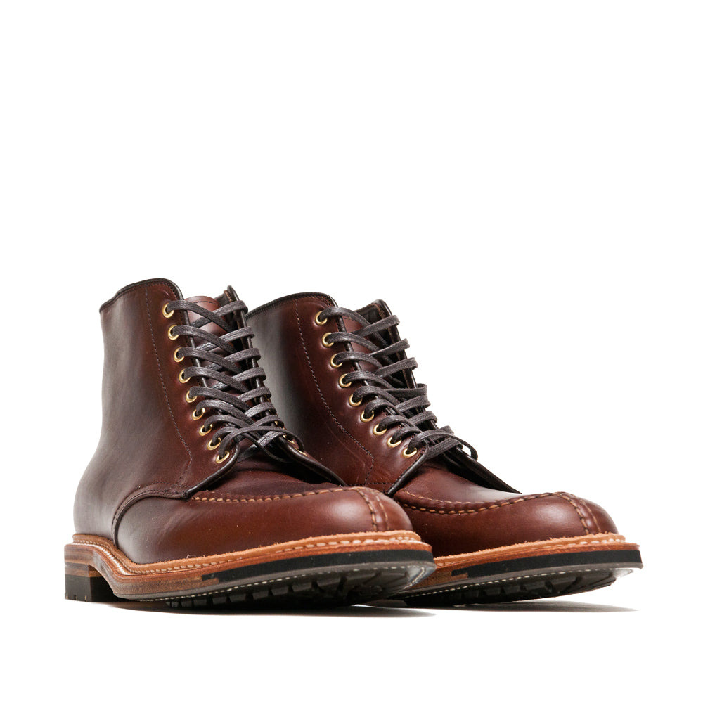 Brown Chromexcel Norwegian Front Blucher Boot With Commando Sole - 2