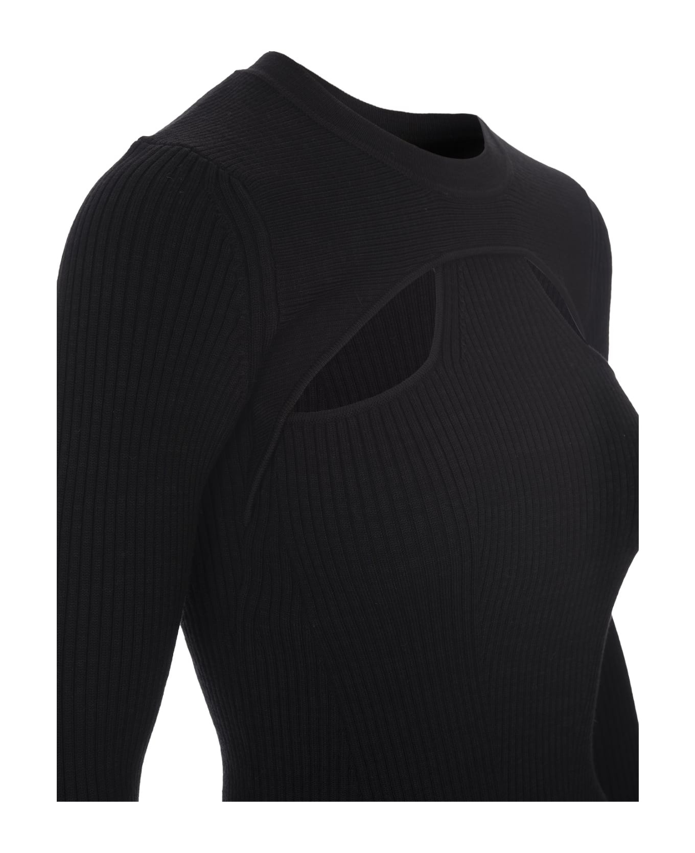 Zana Pullover In Black Merino Wool - 3