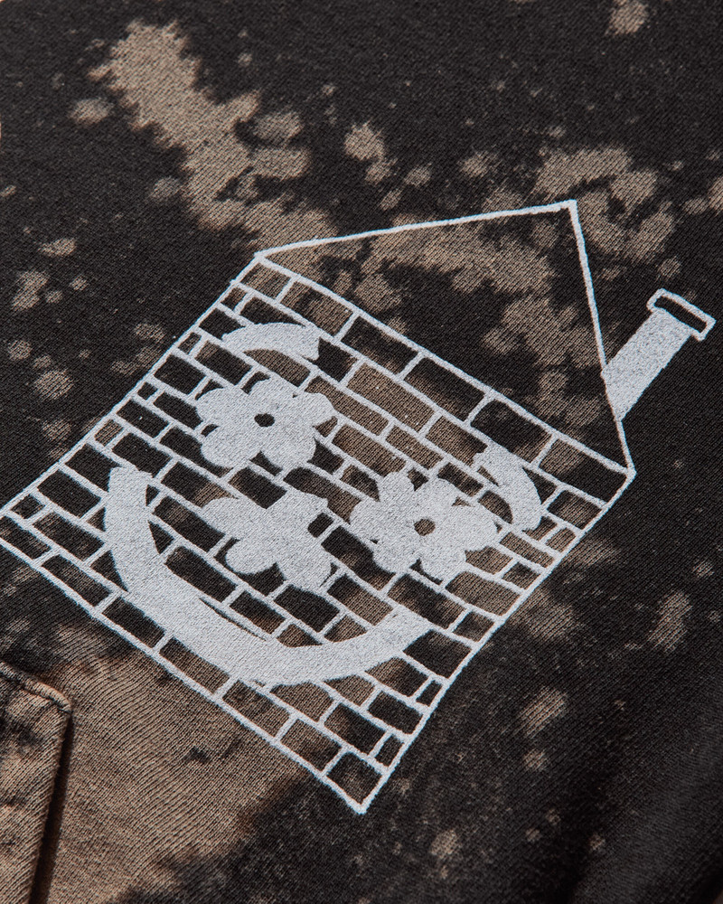 BRAIN DEAD Slam Jam Acid Splatter Hooded Sweatshirt Black outlook