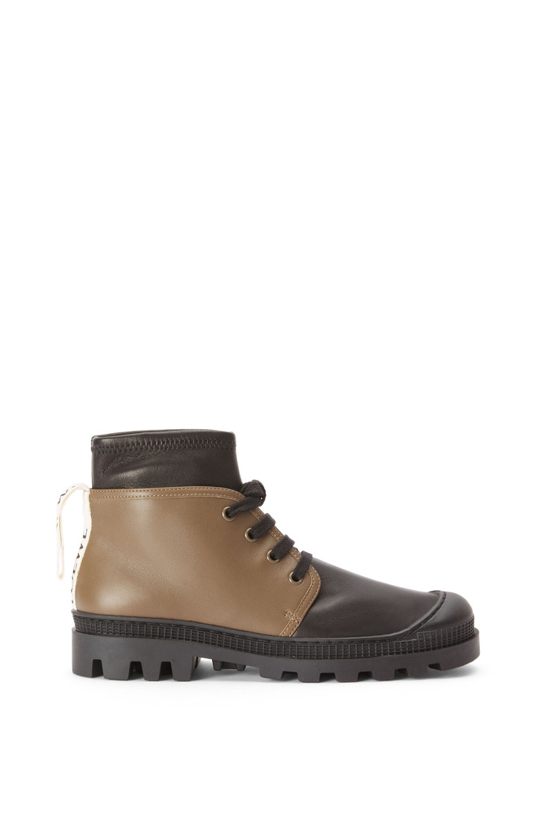 Stretch combat boot in lambskin 1