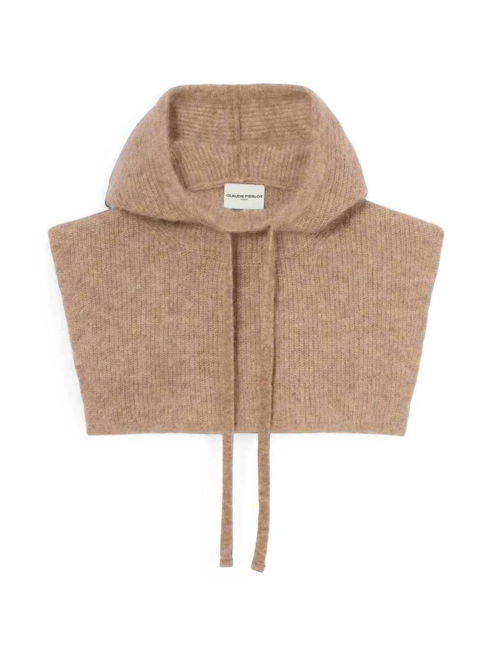 ribbed drawstring beanie hat - 1
