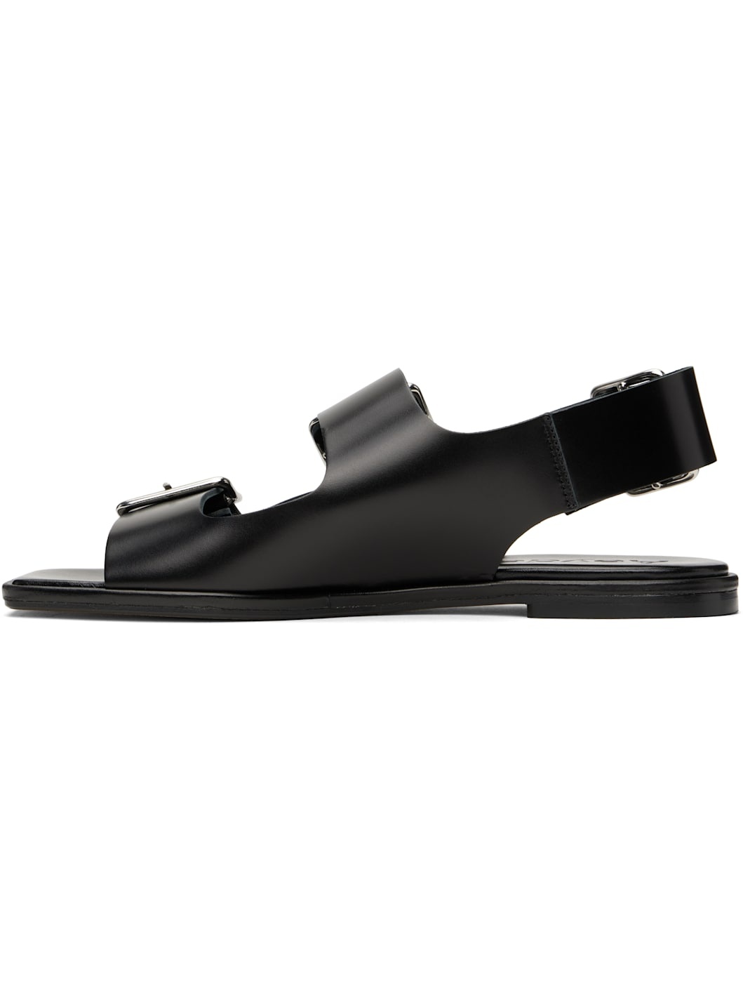 Black Thekla Leather Slingback Sandals - 3