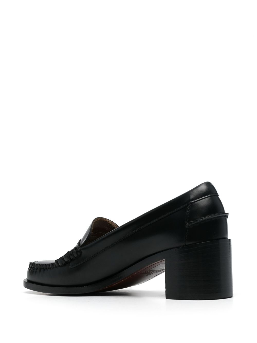 60mm leather loafers - 3