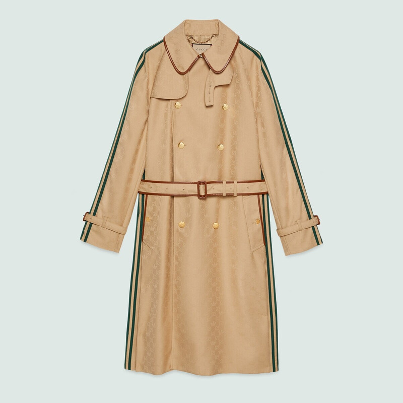 adidas x Gucci belted coat 1