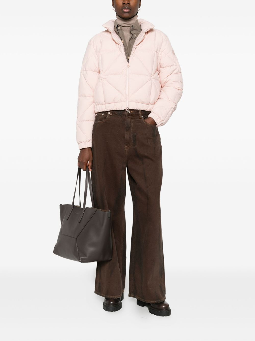 quilted down jacket - 2