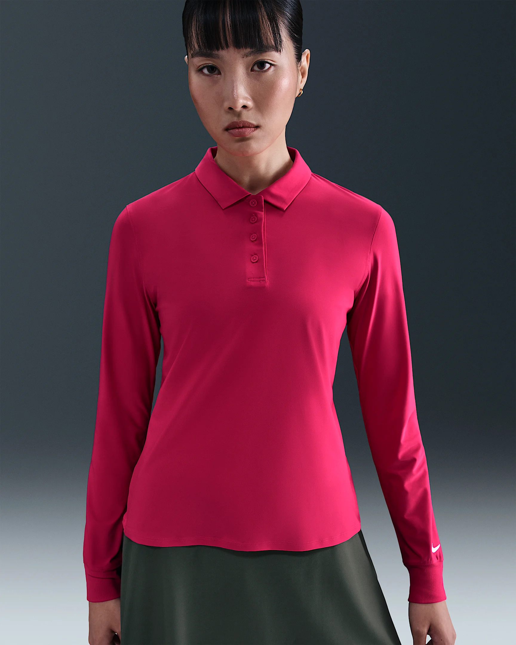 Nike Victory Women's Dri-FIT Long-Sleeve Polo - 1