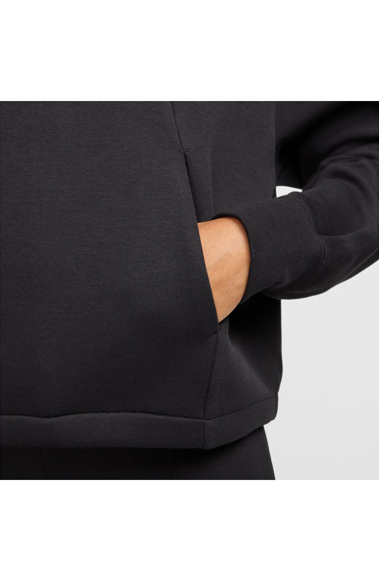 Nike Sportswear Oversize Tech Fleece Hoodie in Black/Black at Nordstrom - 5