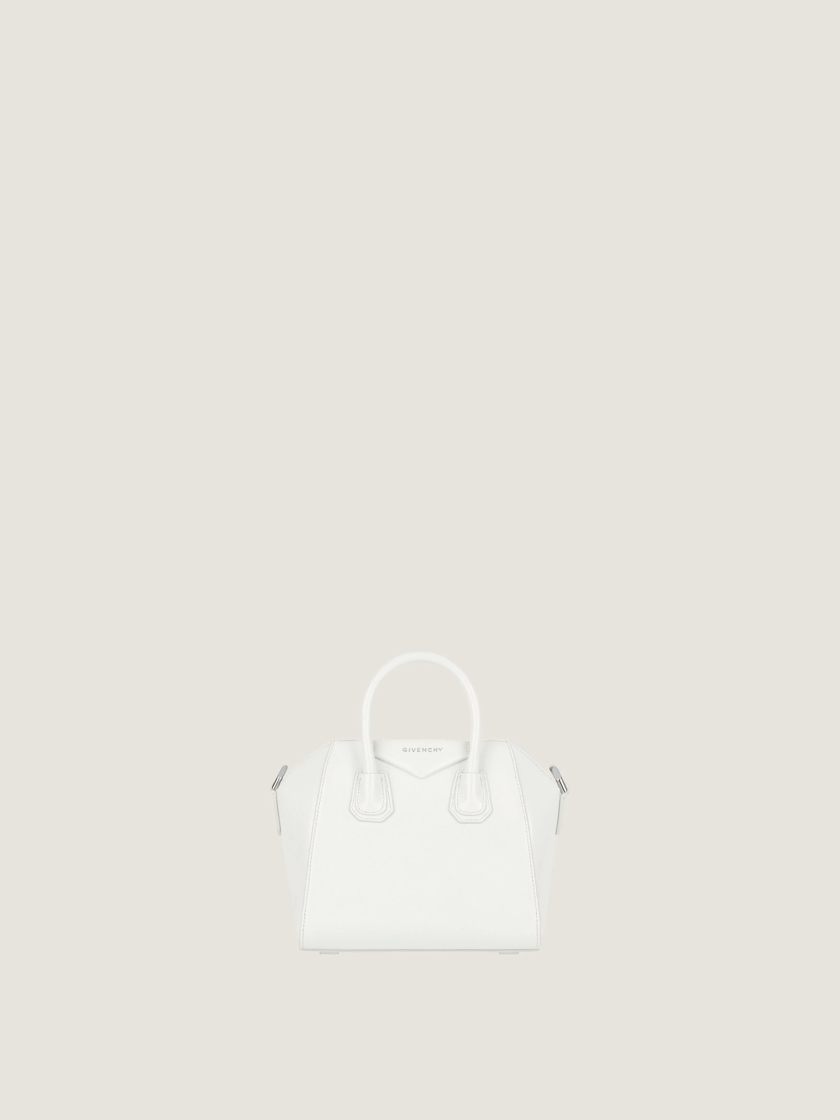 MICRO ANTIGONA BAG IN BOX LEATHER - 1