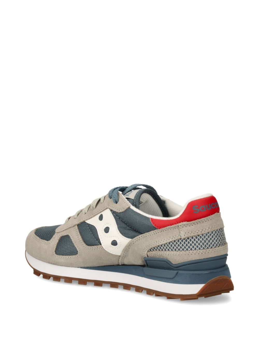 suede-panelled sneakers - 3