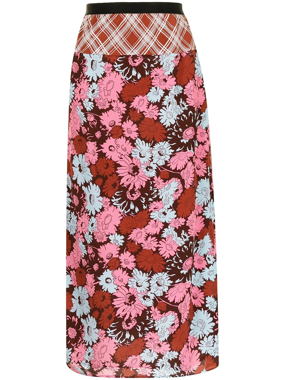 floral print skirt - 1