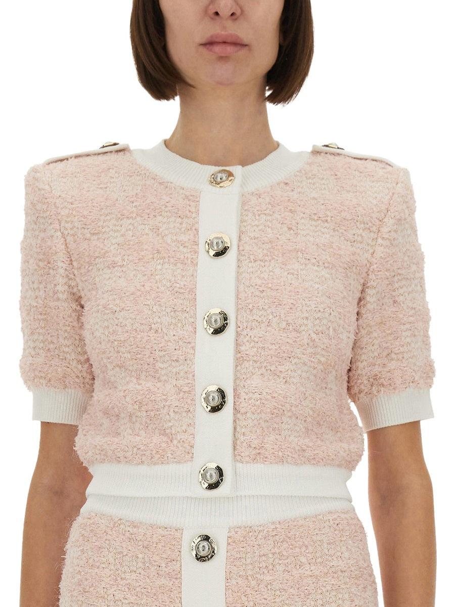 Balmain Women Tweed Cardigan - 4