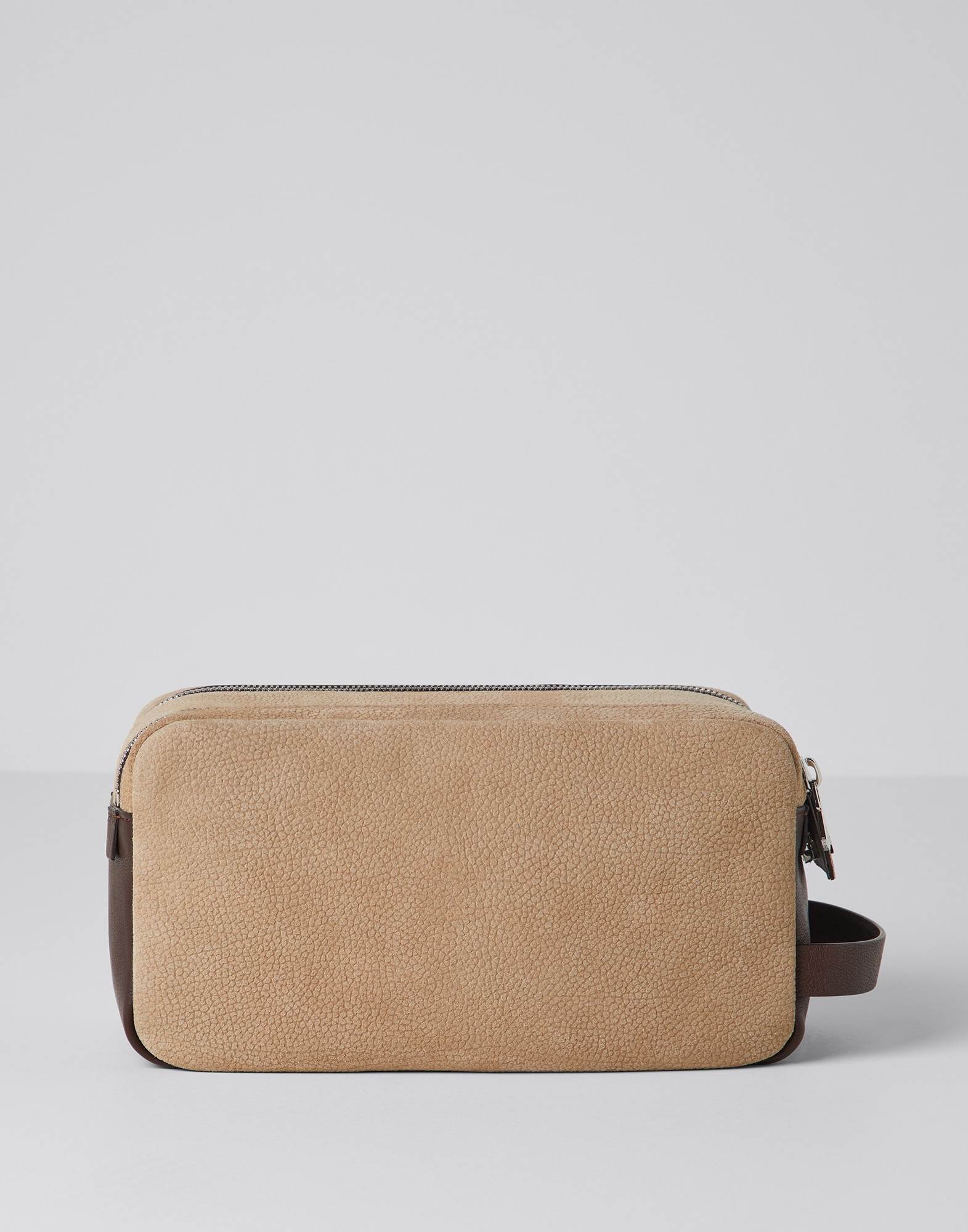 Textured suede and buffalo leather beauty case - 2