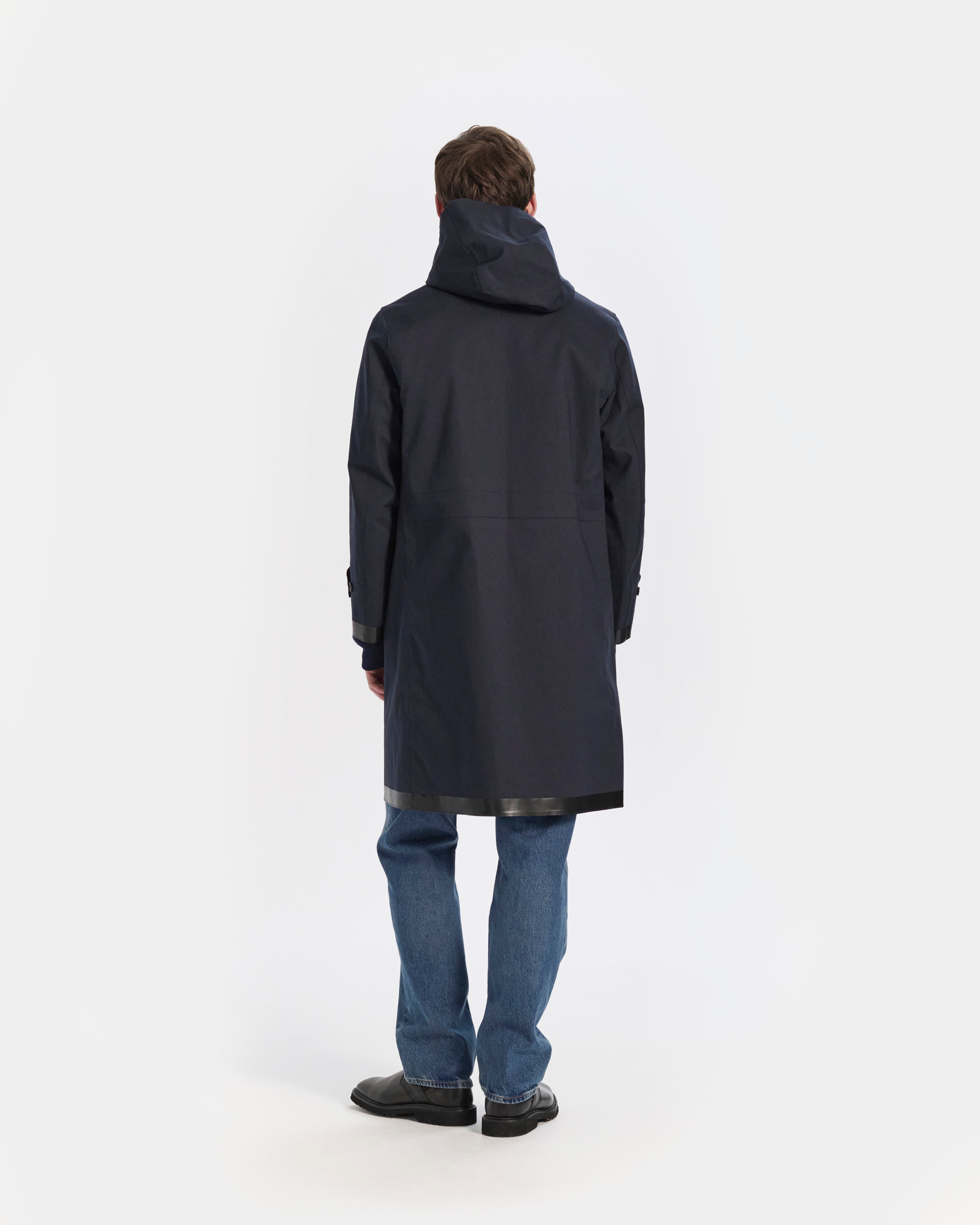 Kirkton Rubberised Hooded 3/4 Length Coat - 3