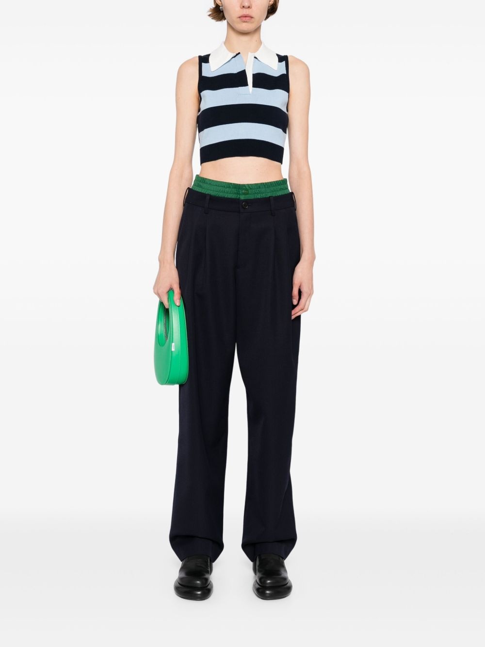 double waistband trousers - 2
