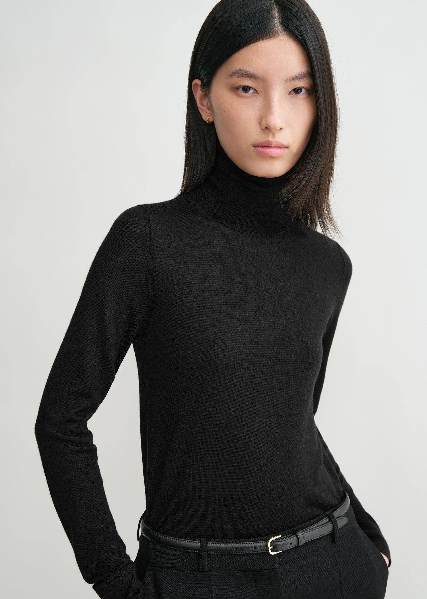 Fine turtleneck black - 5