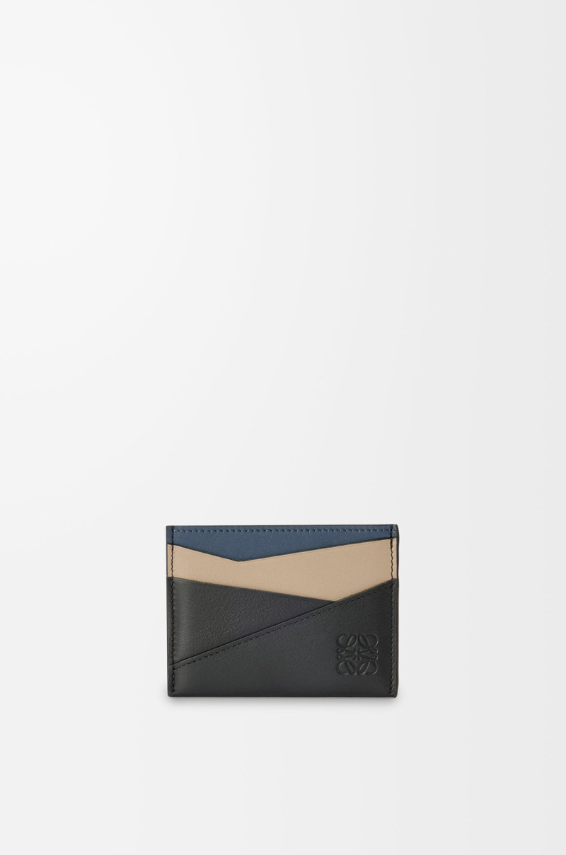 Puzzle plain cardholder in classic calfskin 1