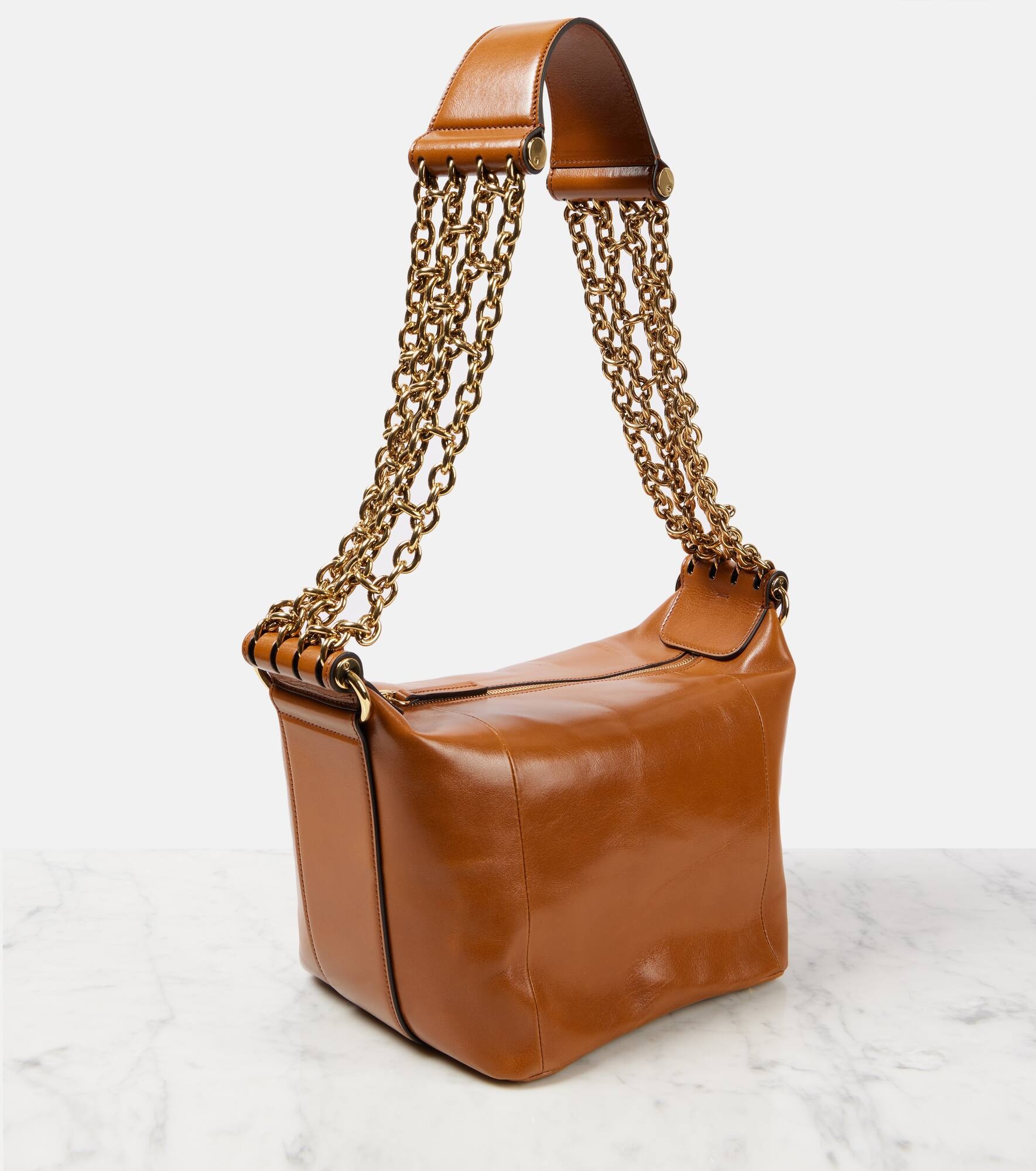 Camera Chain leather shoulder bag - 4