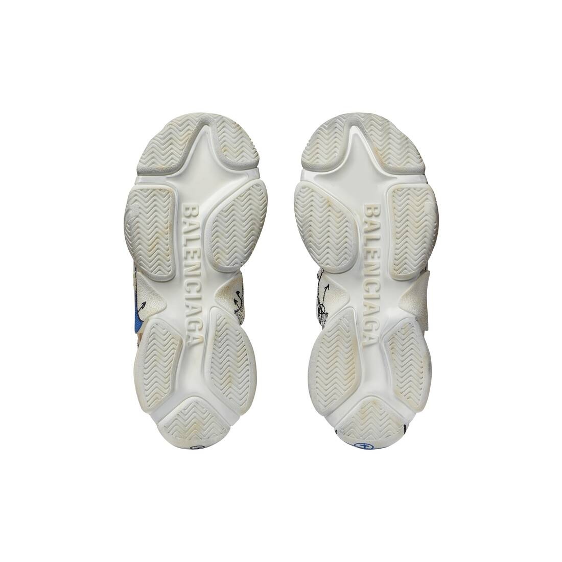 Men's Triple S Sketch Sneaker   in White - 7
