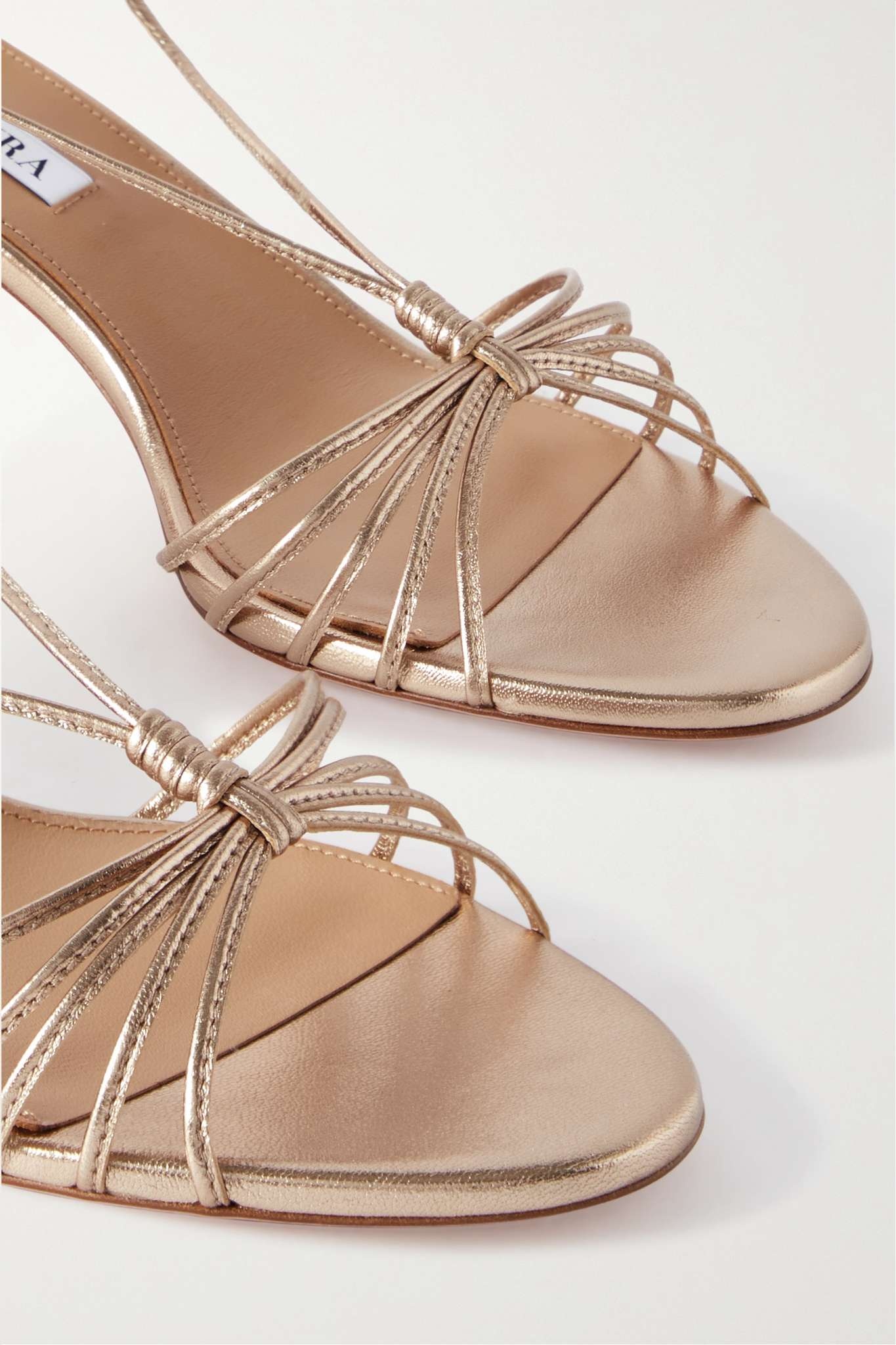 Whisper 50 metallic leather sandals - 4