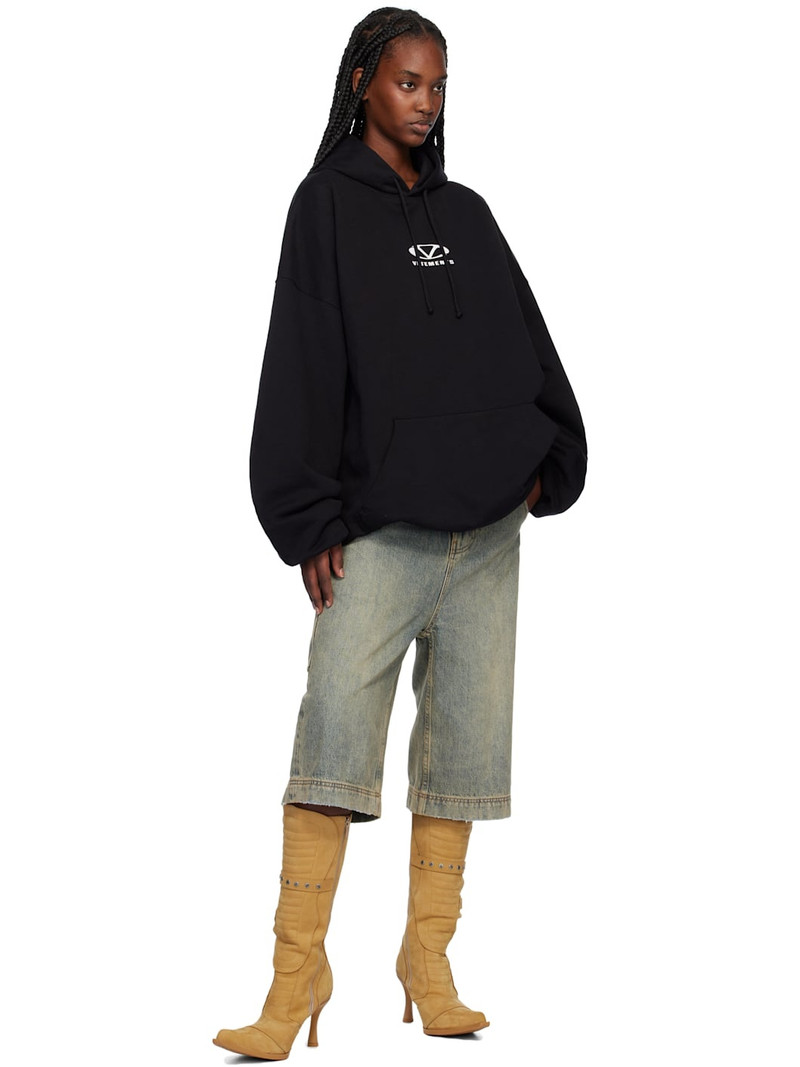 VETEMENTS Black Oval Logo Hoodie outlook