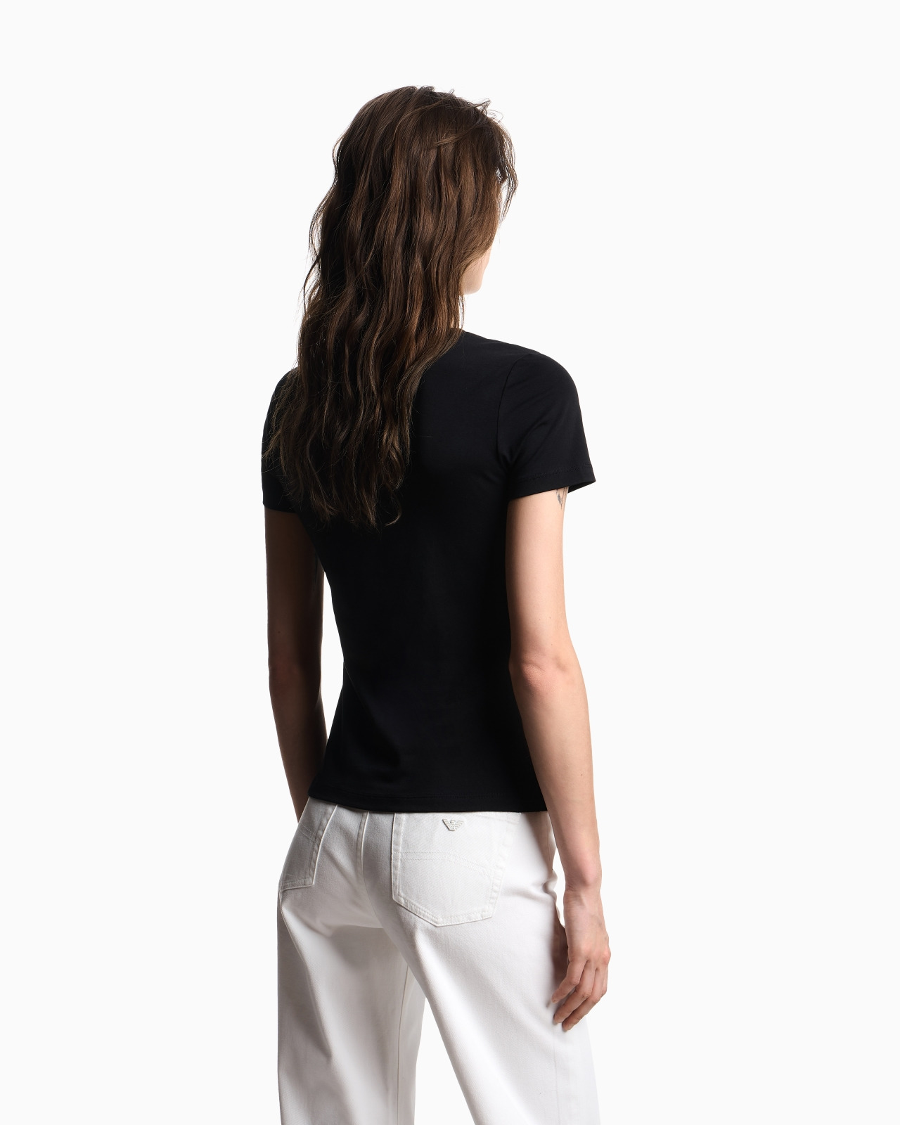 ASV STRETCH-JERSEY SLIM-FIT T-SHIRT WITH OVERSIZED EAGLE PATTERN - 3