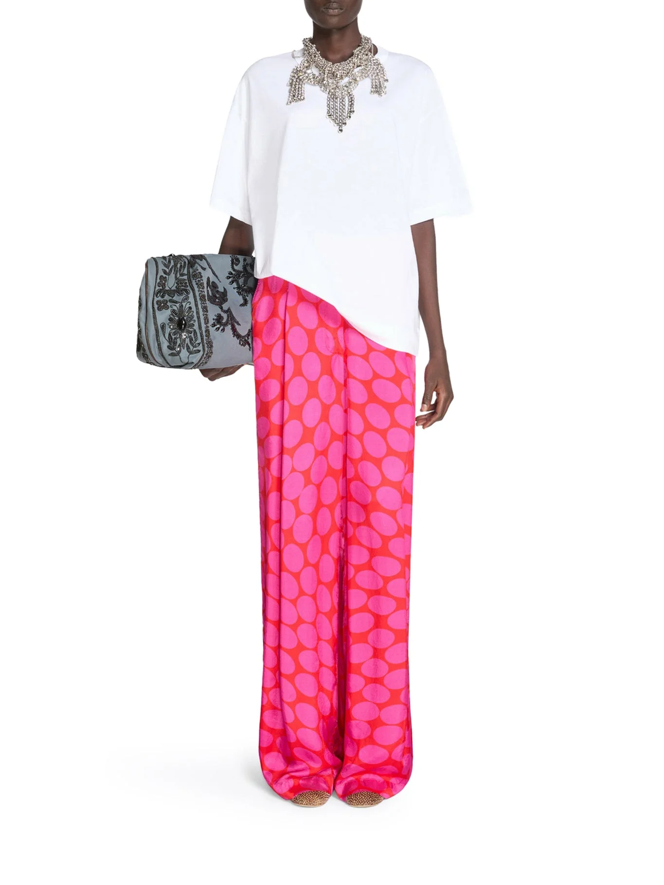 WIDE TROUSERS WITH PLEATED PANTS - 1