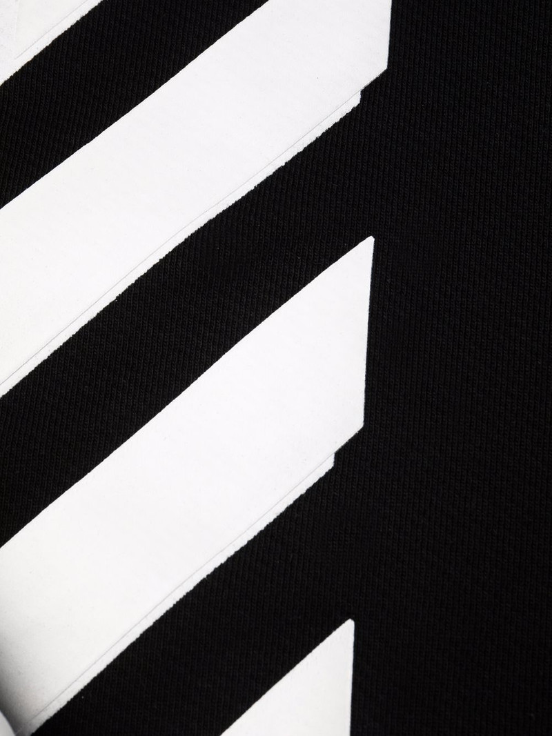 Black Tapered Diag Logo Sweatpants 8