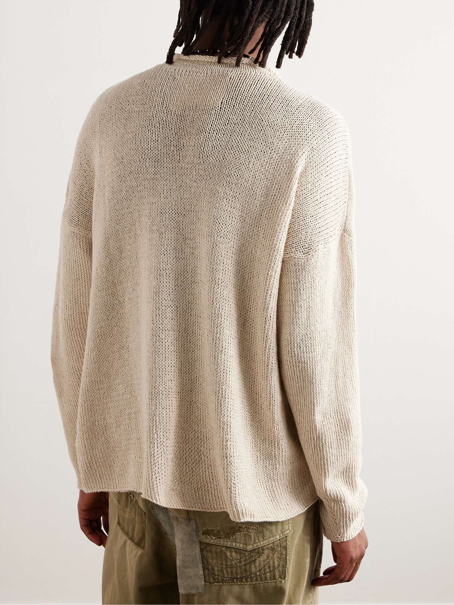 Twinsun Appliquéd Jacquard-Knit Organic Cotton Sweater - 3