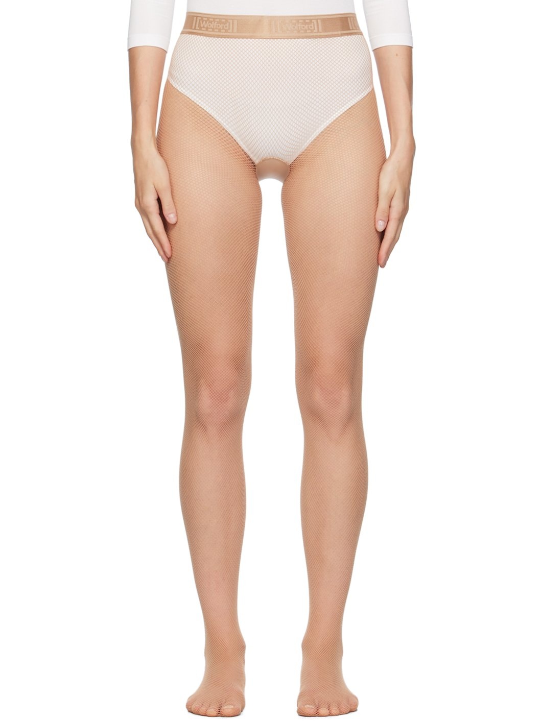 Beige Twenties Econyl Tights - 1