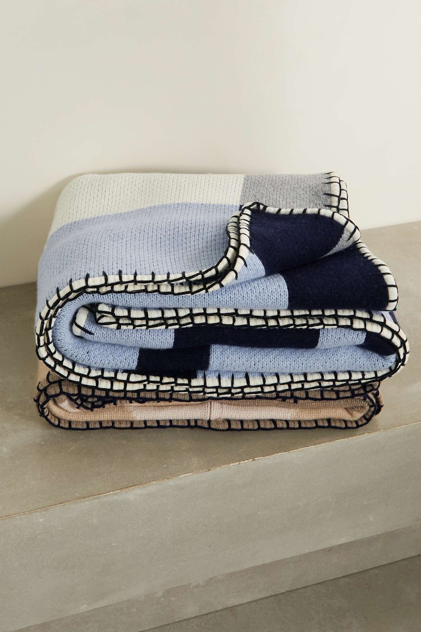 Essex checked cashmere blanket - 2