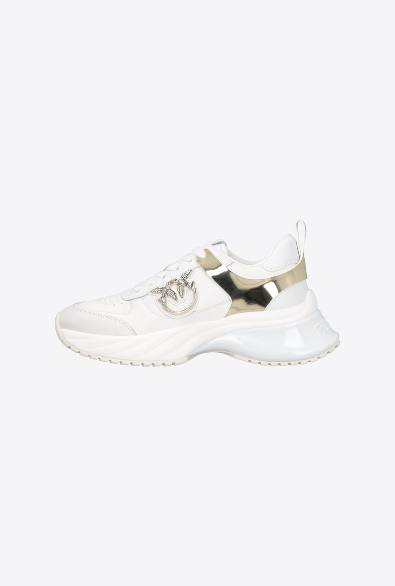 PINKO ARIEL SNEAKERS WITH MIRROR-EFFECT INSERT outlook