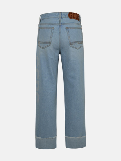 GCDS Light blue cotton jeans outlook