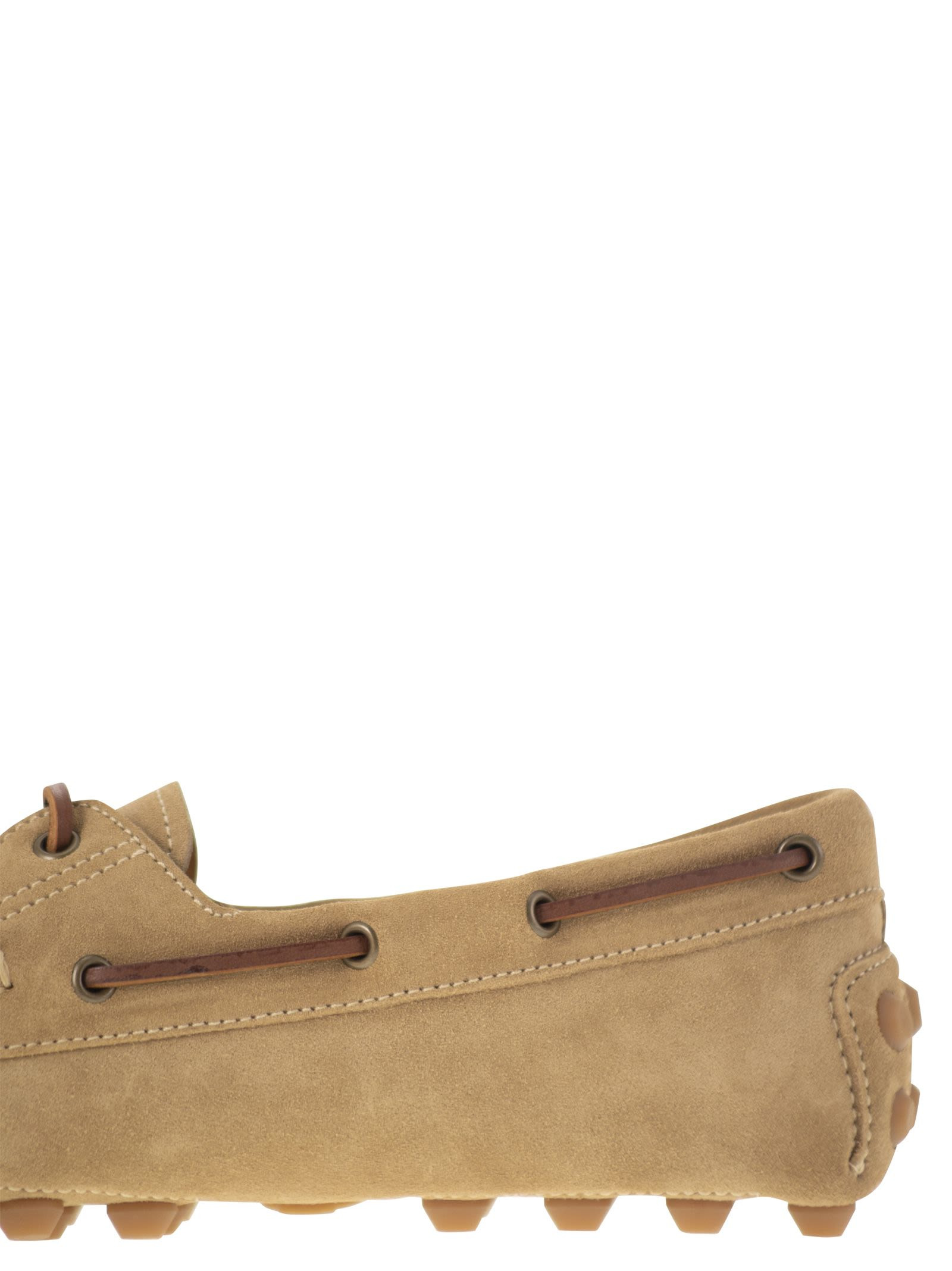 Tod's Men Rubber Bubble Suede Boat - 7