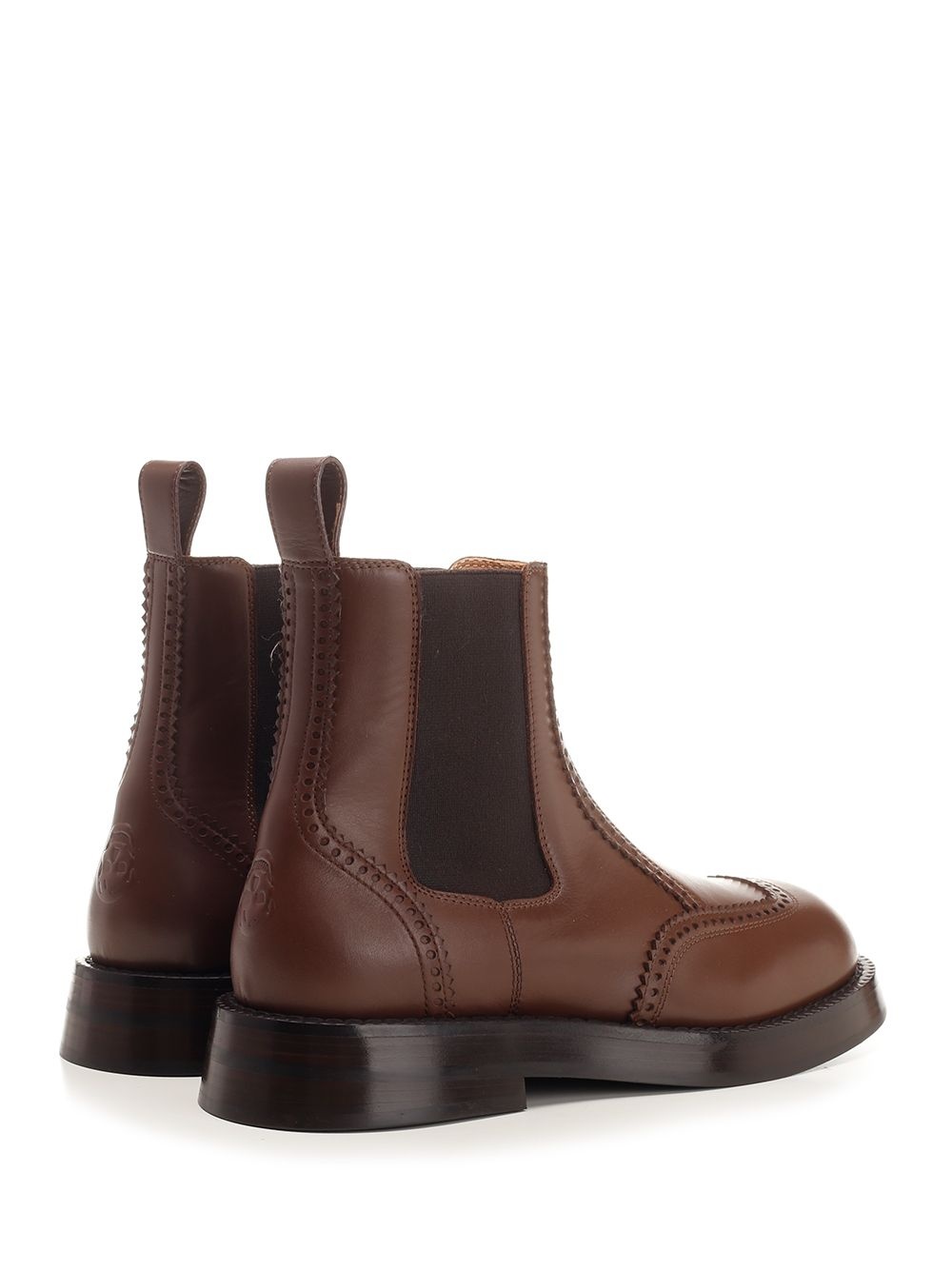 Chelsea Brogue Boots Brown - 3