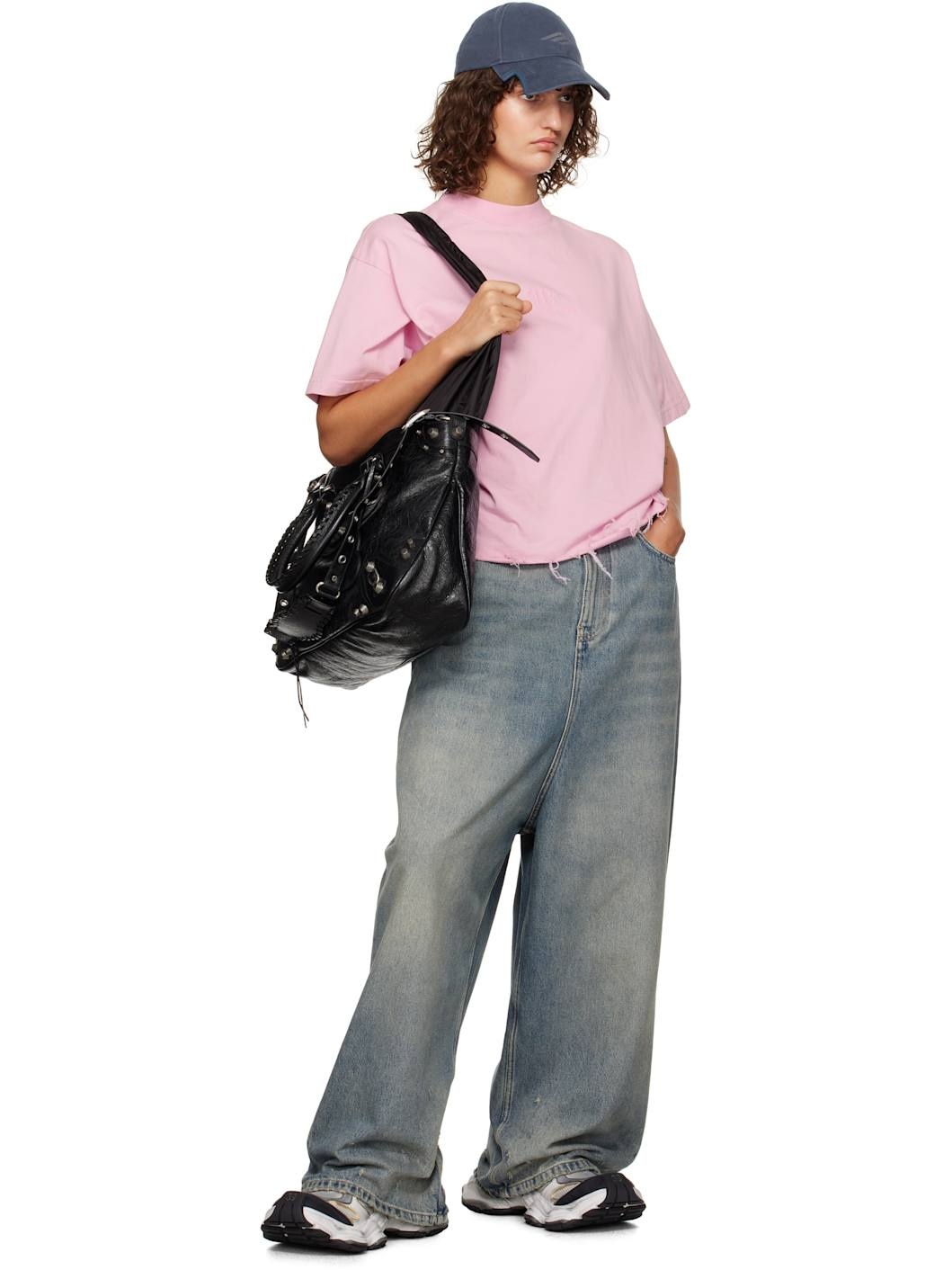Blue Low Crotch Jeans - 4