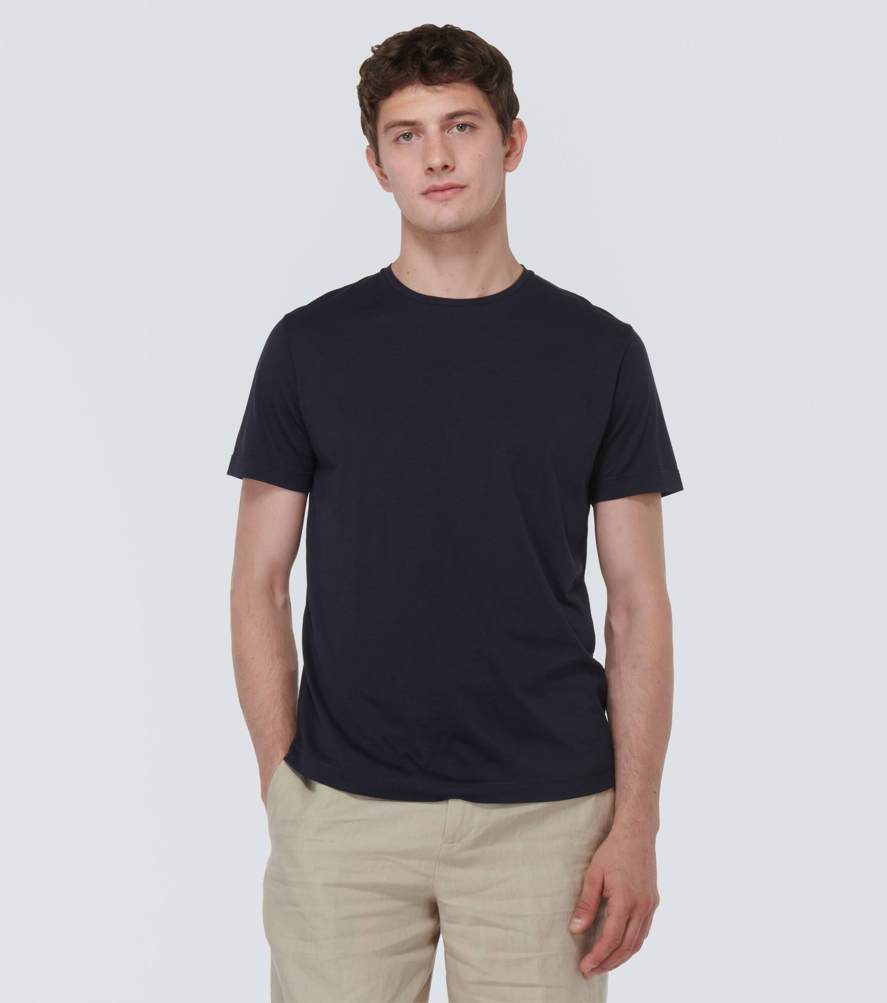 Silk and cotton-blend T-shirt - 3