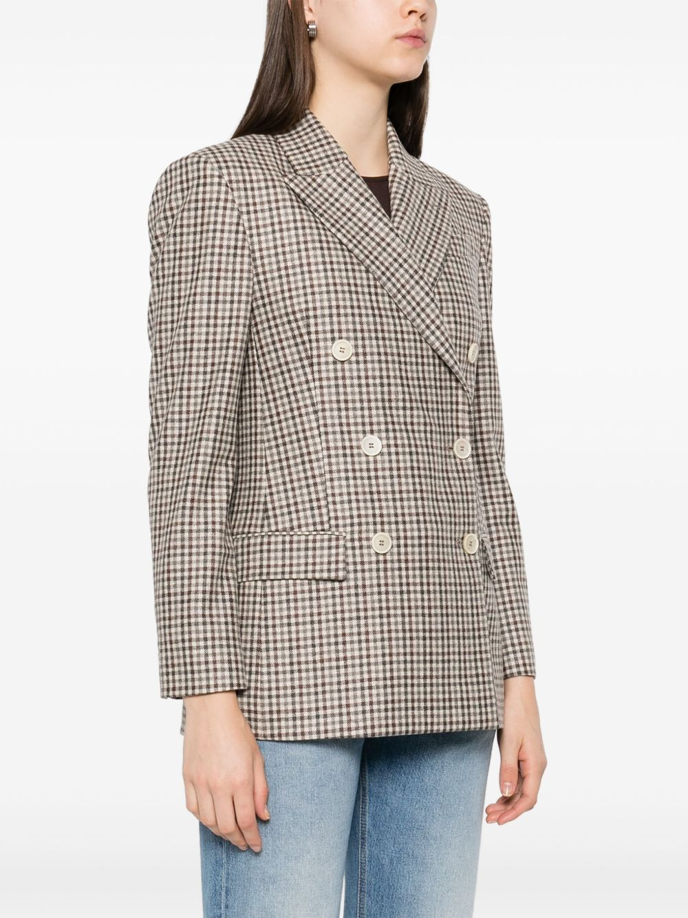 Brunello Cucinelli Women Wool Blazer - 5