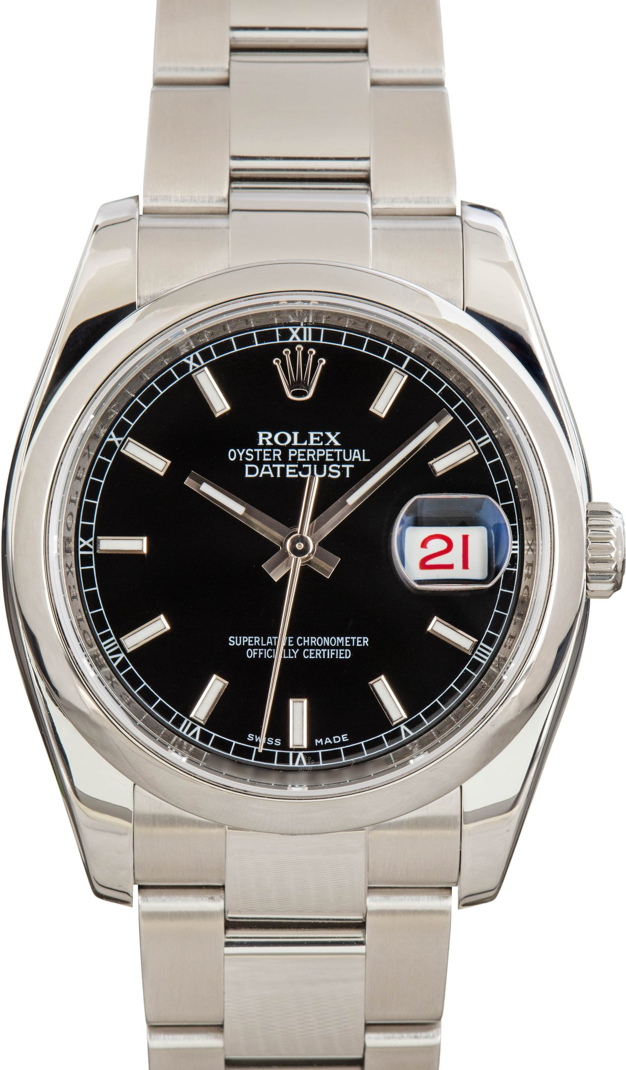 Rolex Datejust Ref 116200 Black Dial - 1