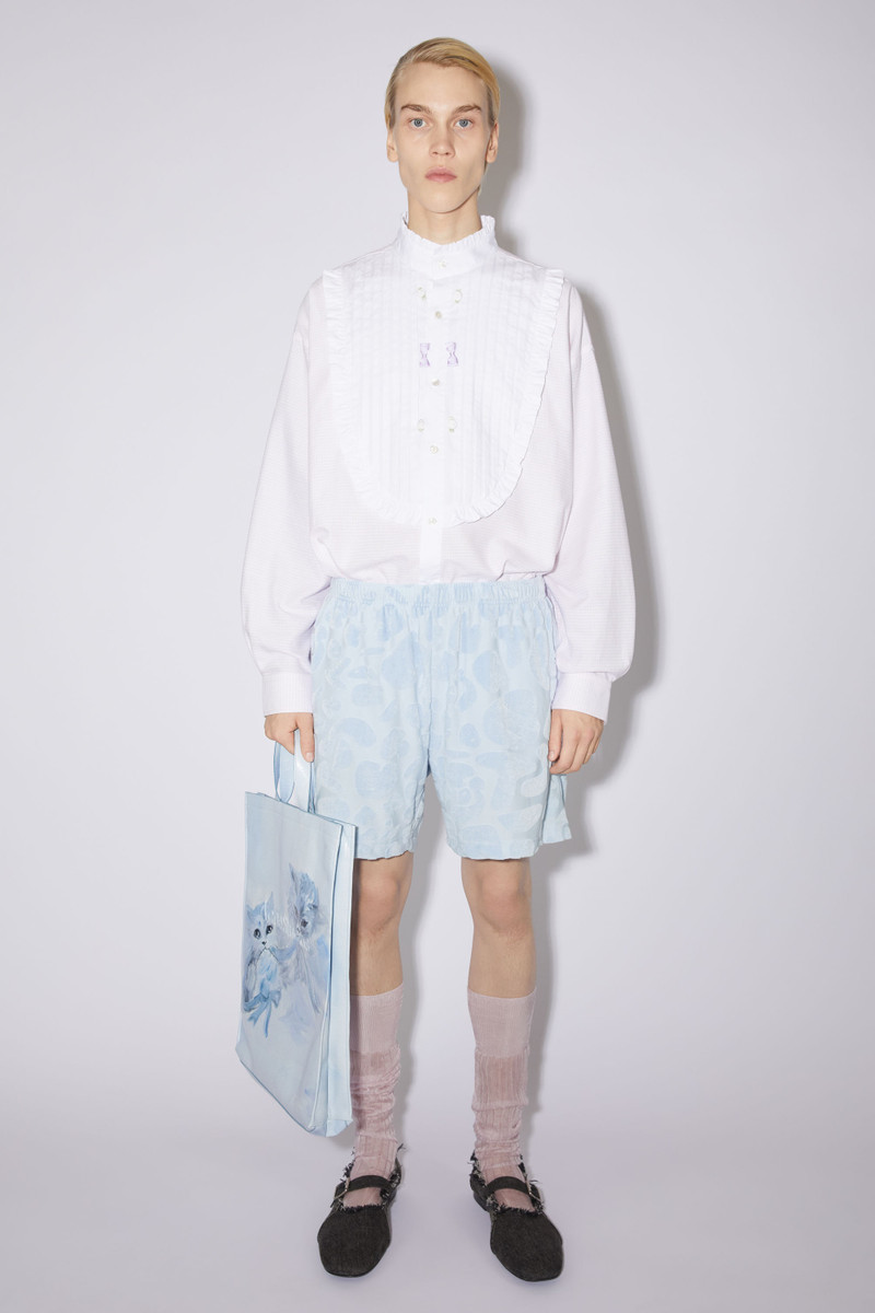 Acne Studios Jacquard shorts - Pale blue outlook